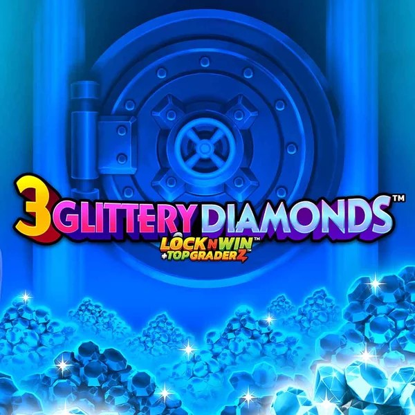 3 Glittery Diamonds logo by PearFiction Studios Yoyo Casino