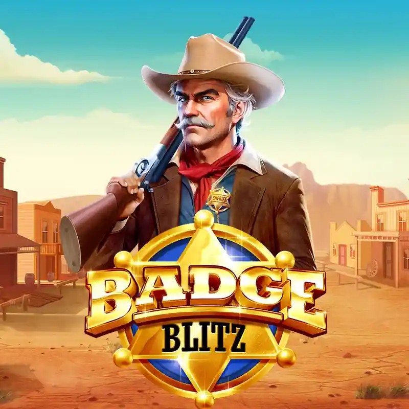 Badge Blitz logo by Pragmatic Play at Yoyo Casino