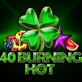 40 Burning Hot slot logo by Amusnet Interactive at Yoyo Casino