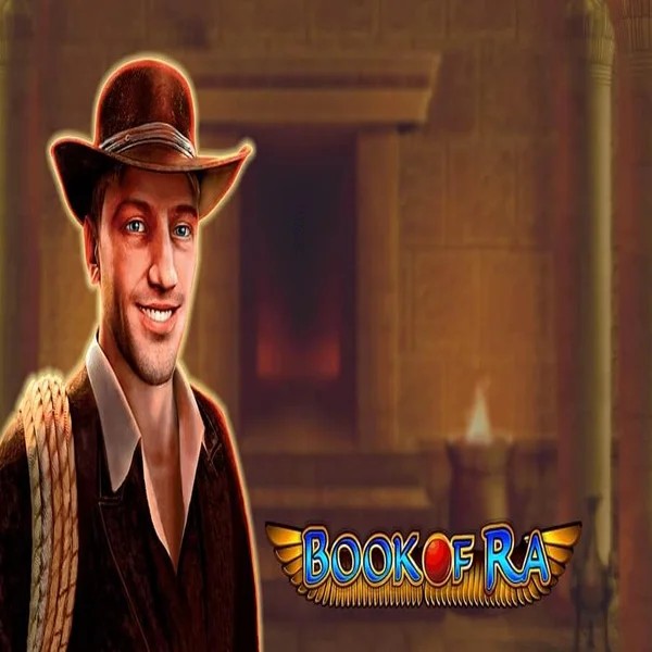 Book of Ra slot logo by Greentube at Yoyo Casino