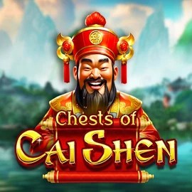 Chests of Cai Shen online game logo by Pragmatic Play on yoyosspins.com