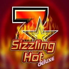 Sizzling Hot Deluxe online game logo by Novomatic on yoyosspins.com
